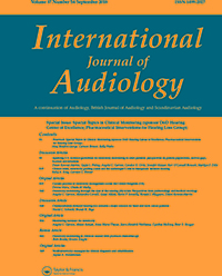 Cover image for International Journal of Audiology, Volume 57, Issue sup4, 2018