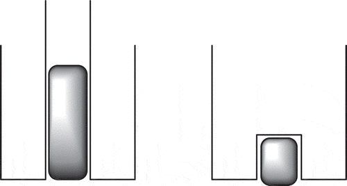 Figure 20. On the left the original Marinelli beaker with a GM tube in the central cavity while on the right is the modern version with a solid state detector in the cavity at the bottom.