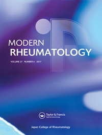 Cover image for Modern Rheumatology, Volume 27, Issue 6, 2017