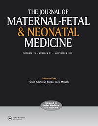 Cover image for The Journal of Maternal-Fetal & Neonatal Medicine, Volume 35, Issue 21, 2022