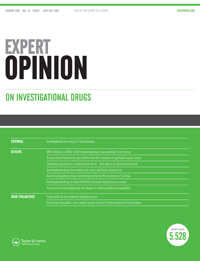 Cover image for Expert Opinion on Investigational Drugs, Volume 25, Issue 1, 2016
