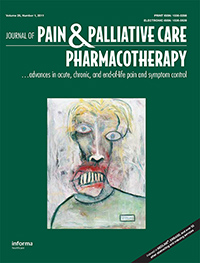 Cover image for Journal of Pain & Palliative Care Pharmacotherapy, Volume 25, Issue 1, 2011
