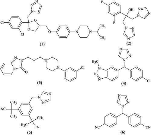 Figure 1.  Triazole compounds.