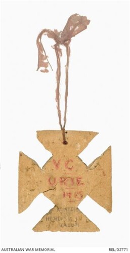 FIGURE 8. Hardtack as objet d’Art, created by V.C. Urie, 1915.Source: Australian War Memorial, REL/11968.