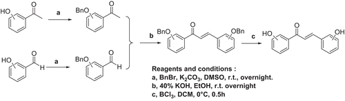 Scheme 1.  Preparation of hydroxychalcones.