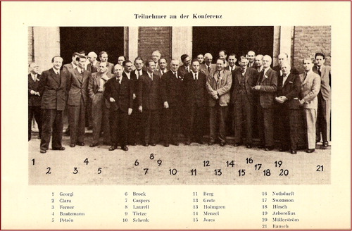 FIGURE 1 3rd Conference of the International Society for Biologic Rhythm Research, Hamburg, 1949 (Holmgren et al., Citation1953).