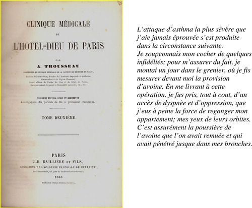 FIGURE 11 Armand Trousseau's book, Clinique Médicale de l'Hotel-Dieu de Paris. J.-B. Baillière et fils, Paris 1868, p. 447 (Trousseau, Citation1868).