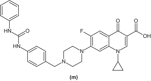 Figure 12.  Ciprofloxacin derivative (m).