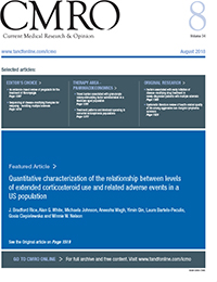 Cover image for Current Medical Research and Opinion, Volume 34, Issue 8, 2018