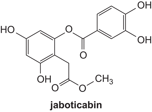 Figure 1.  The structure of jaboticabin.