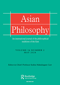 Cover image for Asian Philosophy, Volume 34, Issue 2, 2024