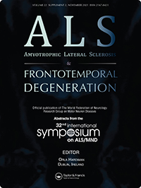 Cover image for Amyotrophic Lateral Sclerosis and Frontotemporal Degeneration, Volume 22, Issue sup2, 2021
