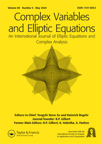 Cover image for Complex Variables and Elliptic Equations, Volume 69, Issue 5, 2024