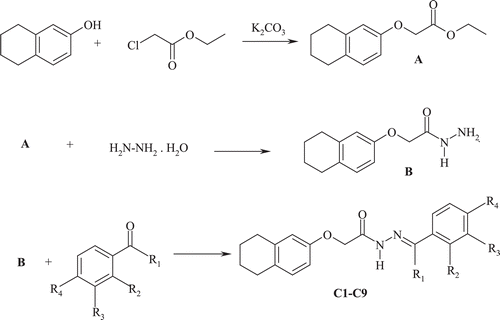 Scheme 1.  Synthetic route to the title compounds.