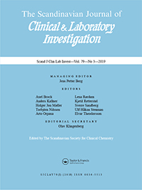 Cover image for Scandinavian Journal of Clinical and Laboratory Investigation, Volume 79, Issue 3, 2019