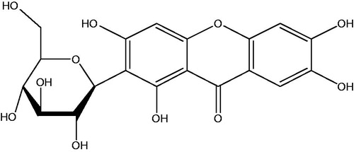Figure 1. Chemical structure of mangiferin.