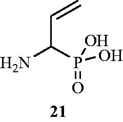 Figure 13. Structure of dl-(1-amino-2-propeny1)phosphonic acid 21 as an Alr inhibitor.
