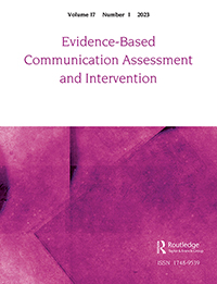Cover image for Evidence-Based Communication Assessment and Intervention, Volume 17, Issue 1, 2023