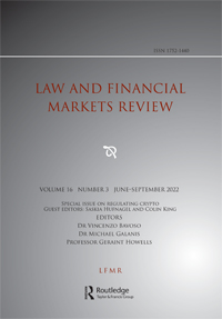 Cover image for Law and Financial Markets Review, Volume 16, Issue 3, 2022