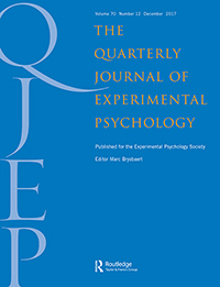 Cover image for The Quarterly Journal of Experimental Psychology, Volume 70, Issue 12, 2017