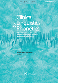 Cover image for Clinical Linguistics & Phonetics, Volume 35, Issue 2, 2021