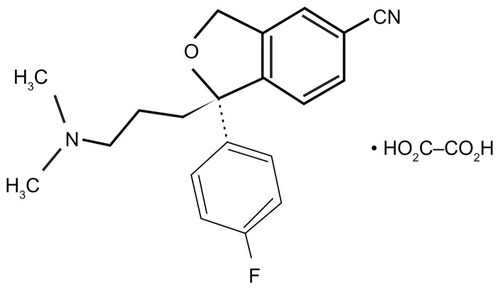 Figure 1 Chemical structure of escitalopram.