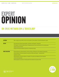 Cover image for Expert Opinion on Drug Metabolism & Toxicology, Volume 12, Issue 7, 2016