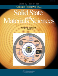 Cover image for Critical Reviews in Solid State and Materials Sciences, Volume 49, Issue 3