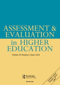 Cover image for Assessment & Evaluation in Higher Education, Volume 49, Issue 4