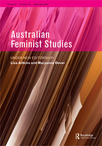 Cover image for Australian Feminist Studies, Volume 37, Issue 114