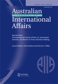 Cover image for Australian Journal of International Affairs, Volume 78, Issue 2