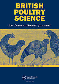 Cover image for British Poultry Science, Volume 65, Issue 3
