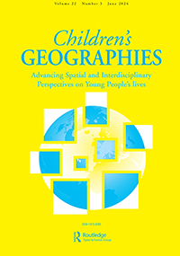 Cover image for Children's Geographies, Volume 22, Issue 3