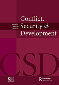 Cover image for Conflict, Security & Development, Volume 24, Issue 3