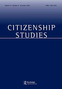 Cover image for Citizenship Studies, Volume 27, Issue 8