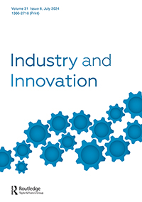 Cover image for Industry and Innovation, Volume 31, Issue 6