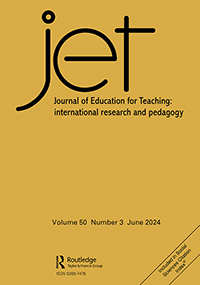 Cover image for Journal of Education for Teaching, Volume 50, Issue 3