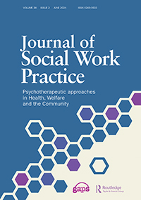 Cover image for Journal of Social Work Practice, Volume 38, Issue 2