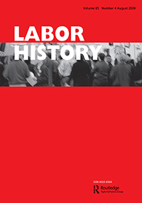 Cover image for Labor History, Volume 65, Issue 4