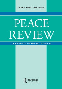 Cover image for Peace Review, Volume 36, Issue 2