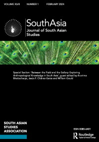 Cover image for South Asia: Journal of South Asian Studies, Volume 47, Issue 1