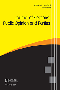 Cover image for Journal of Elections, Public Opinion and Parties, Volume 34, Issue 3