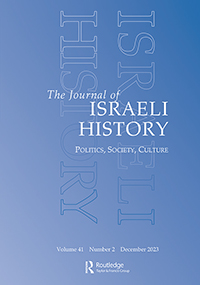 Cover image for Journal of Israeli History, Volume 41, Issue 2