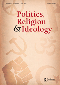 Cover image for Politics, Religion & Ideology, Volume 25, Issue 2