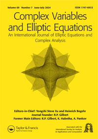 Cover image for Complex Variables and Elliptic Equations, Volume 69, Issue 7
