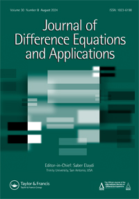 Cover image for Journal of Difference Equations and Applications, Volume 30, Issue 8