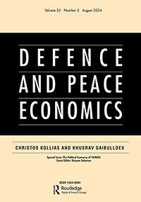 Cover image for Defence Economics, Volume 35, Issue 5
