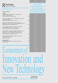 Cover image for Economics of Innovation and New Technology, Volume 33, Issue 5