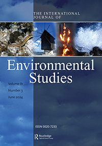Cover image for International Journal of Environmental Studies, Volume 81, Issue 3