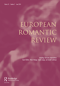 Cover image for European Romantic Review, Volume 35, Issue 2